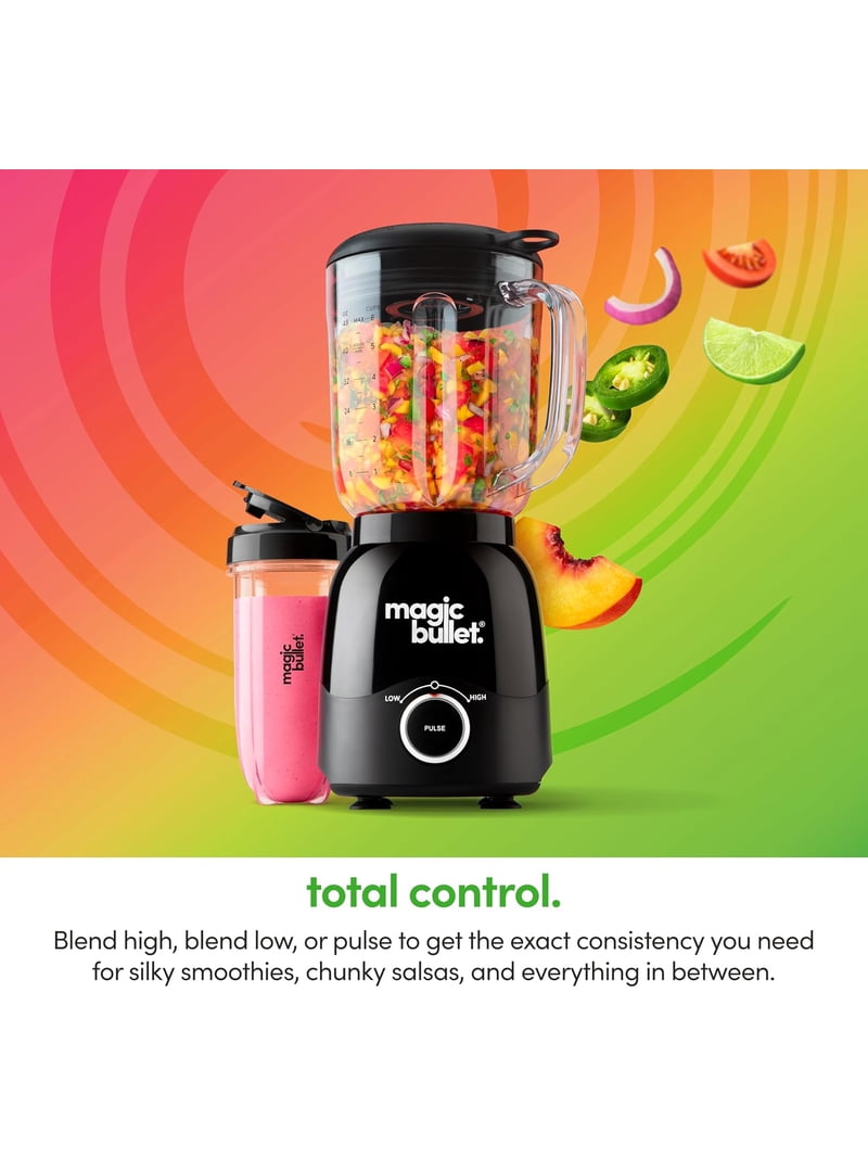 magic bullet MBF50200AK Full Size Blender Combo, 600W, 48oz