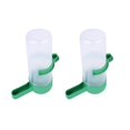 thumbnail image 1 of Boc 2Pcs Pet Drinking Fountain Large Capacity Dustproof Plastic Pet Food Feeder for Bird, 1 of 10