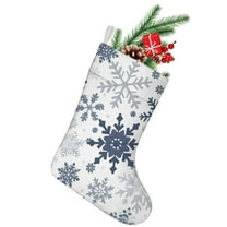 Christmas Stockings,Blue Christmas Snowflake Pattern Stockings Christmas,14.8'' Xmas Stockings,Christmas Party Favors,Christmas Party Decorations,Christmas Stockings Personalized