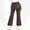 Brown, variant on SGFCWSX Girls Flare Pants Skirted Overlay Elastic Waist Flower Casual Pants for Kids Brown Size 7-8 Years