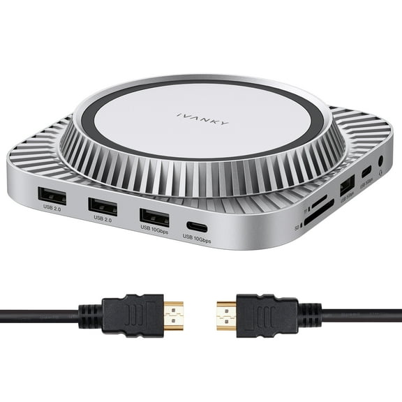 iVANKY FusionDock 13 in 1 Docking Station for Mac Mini M4 with 8K HDMI Cable