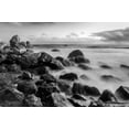 thumbnail image 2 of Miller, Anna 32x23 Black Ornate Wood Framed with Double Matting Museum Art Print Titled - Rocky Muir Beach Evening-California-USA, 2 of 4