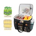 thumbnail image 2 of FORMRS Insulated Cooler Bag 24 Cans Capacity Soft Leakproof Lunch Box with Side Pockets, Black Halloween Dancing Skeleton, 2 of 7