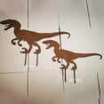 thumbnail image 4 of Estaca de jardín perfecl de metal con silueta de dinosaurio para decoraciones exteriores, 4 of 8