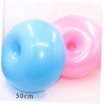 thumbnail image 2 of 1 Piece Burst Yoga Exercise Ball Donut Shape Fitness Ball with Air Pump, Durable for Balance and Strength Training, 2 of 5