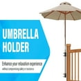 thumbnail image 6 of Umbrella Stand Umbrella Clamp Mount Bracket for Deck Railing, 2Pcs, 6 of 8