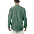 thumbnail image 2 of sogami Men's Denim Shirts Long Sleeve Casual Button Down Shirt Regular fit, 2 of 6