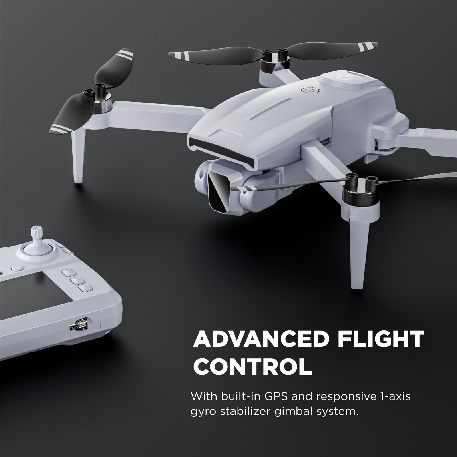 Vivitar SkyTrek GPS Foldable Video Drone with 1080p HD Camera, 2.8” Live Video Controller, Brushless Motors, Auto Return, and Travel Carry Case, Drone for Beginners, Aerial Photography, and Outdoor