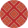 thumbnail image 1 of Ahgly Company Machine Washable Indoor Square Transitional Bright Orange Area Rugs, 3' Square, 1 of 7