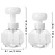 thumbnail image 2 of Dispensador de jabón espumoso de 2 botellas de 300 ml, bomba de botella espumosa para baño de viaje (transparente) JFHHH pequeña, 2 of 5