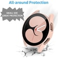 thumbnail image 4 of XIHAMA [4 Pcs] Hard PC Case with Tempered Glass Screen Protector Compatible with Samsung Galaxy 5/4 40/44mm, Electroplated Case All Around Protective Bumpers Cover for Galaxy Watch 5/4 Smartwatch, 4 of 8