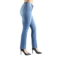 thumbnail image 5 of Fashion2Love Women's Juniors/Plus Colombian Design Butt Lift Push Up Mid Waist Straight Leg Jeans, 5 of 9