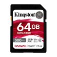 thumbnail image 2 of Tarjeta SDXC Kingston Canvas React Plus de 64 GB UHS-II C10 U3 V90, 2 of 4