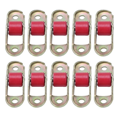 

Sliding Pulley Non Jamming 10Pcs Rust Proof 12mm Hardware Sliding Door Pulley Roller Plastic Single Wheel Silent With Base For Cabinet
