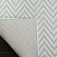 thumbnail image 6 of SAFAVIEH Machine Washable Rug Indoor/Outdoor Bermuda Collection - Bermuda Amina Geometric Chevron Indoor/Outdoor Area Rug Light Blue/Cream, 6'7" x 6'7" Square, 6 of 7