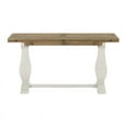 thumbnail image 2 of Martin Svensson Home Napa Pedestal Flip Top Sofa Table, White Stain and Reclaimed Natural, 2 of 11