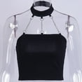 thumbnail image 4 of Sngxgn V Neck Tank Top for Women Camisole Shirt Blouse Sleeveless(Black,L), 4 of 7
