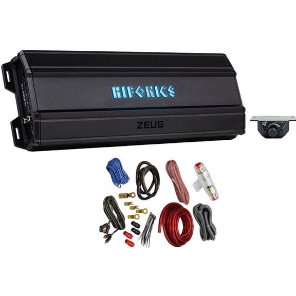 Hifonics ZD-3350.1D 3350 Watt RMS Mono Amplifier 1 Ohm Car Audio Class-D Amp 4 Gauge Amp Kit
