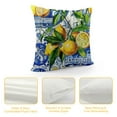 thumbnail image 4 of Mediterranean Lemon On Blue Ceramic Tiles Throw Pillow Cover Cozy Square Throw Pillowcases Home Decorative for Bed Couch Sofa Living Room Cushion Cover  One Size, 4 of 5