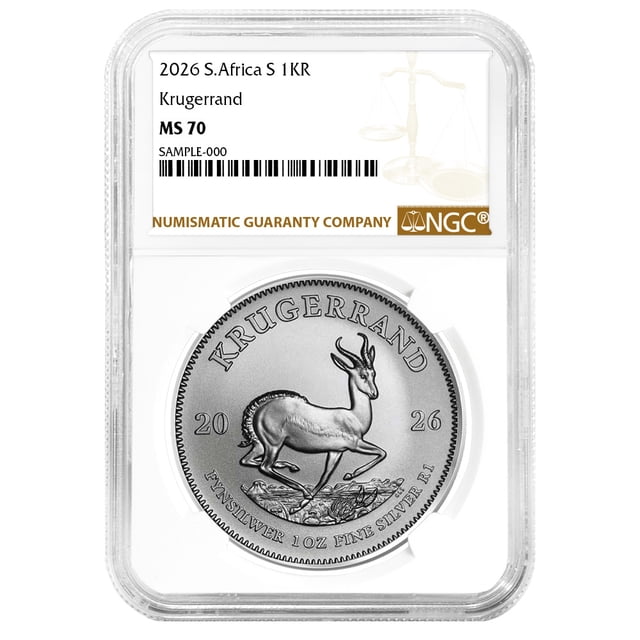 South Africa 2026 1-oz Silver Krugerrand NGC MS70 Brown Label - Walmart ...