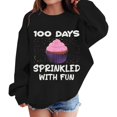 thumbnail image 6 of Ruyang The 100th Day Of School Sweatshirts Girls Cute Graphic Preppy Pullover Sweatshirt Oversized Back To 𝐒chool Shirt, 6 of 7