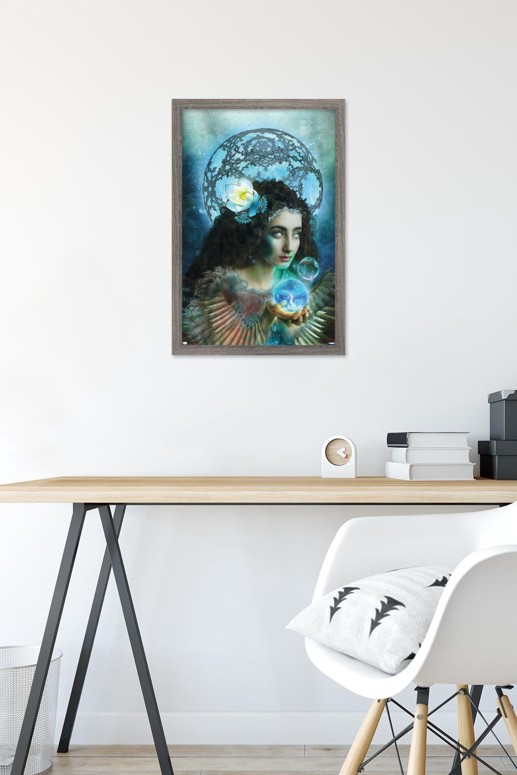 Jena DellaGrottaglia: Cosmic Zodiac - Aquarius Wall Poster, 14.725" x 22.375" Framed