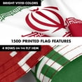 thumbnail image 5 of G128 Combo Pack: 6 Feet Tangle Free Spinning Flagpole (Silver) Iran Iranian Flag 3x5 ft Printed 150D Brass Grommets (Flag Included) Aluminum Flag Pole, 5 of 8