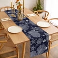 thumbnail image 3 of Table Runner 72 Inches Long for Kitchen Dining, Navy Blue Coastal Dresser Scarf Farmhouse, Dining Table Decorations for Wedding/Parties, Starfish Coral Summer Beach Ocean 14 x 72 In, 3 of 8