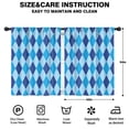 thumbnail image 2 of Blackout Kids Curtains,Light Blue and Dark Blue Argyle Pattern Childrens Insulated Curtains Set Of 2,Bedroom Essentials,Toddler Room Decor 42"x54", 2 of 5