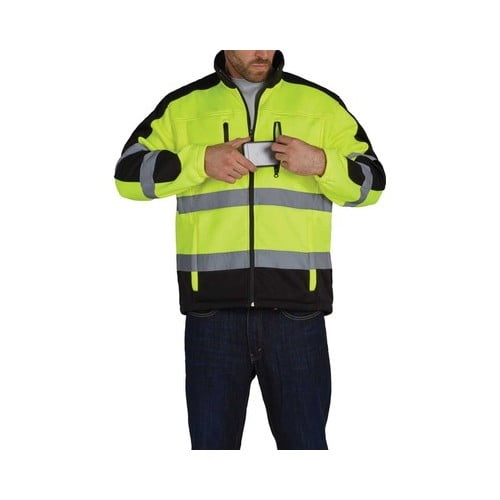 Utility Pro Wear Men's Utility Pro High Visibility Full Zip Softshell Jacket