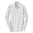 thumbnail image 5 of Mafoose Mens Long Sleeve Core Classic Male Pique Polo White XL, 5 of 6