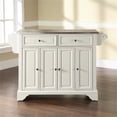 thumbnail image 2 of Crosley Furniture LaFayette Wood Kitchen Island in White & Silver, 2 of 7