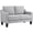Light Grey, variant on HOMCOM Loveseat Sofa, Linen Couch with Pocket Spring, Charcoal Grey