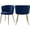 Navy and Gold, variant on Meridian Furniture Skylar Navy Velvet Dining Chair (Set of 2)