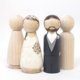 thumbnail image 5 of 50pcs Muñecos de Palo de Madera Femeninos Decoración de Mesa de Casa Regalos para Boda Sunnimix Cake Topper, 5 of 8