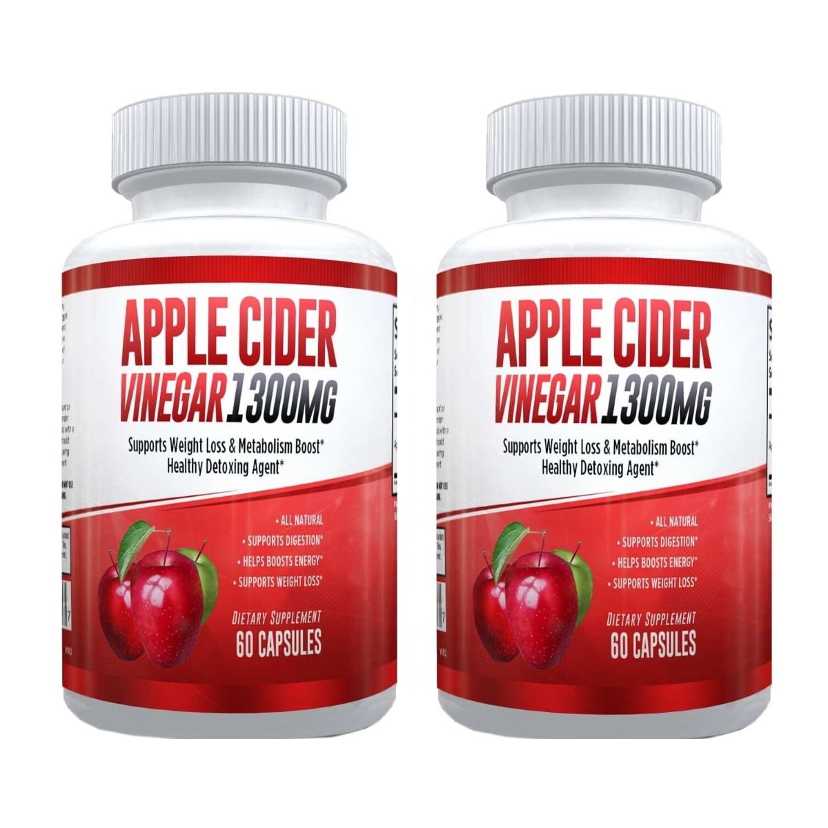 Apple Cider Vinegar Pills Powerful & Potent for Men & Women,1300mg 2