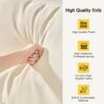 thumbnail image 4 of 103 Inch For Different Rooms. 24 Deep Spacious Seat. High Cushions. Breathable Upholstery. Solid Wood Frame. 3, Beige. Modern Style. Easy To Assemble. 600 Pounds Capacity With Pillows. Seat Comfort., 4 of 6