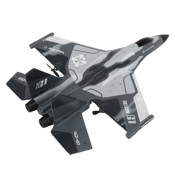 AVION RC, AVIÓN Planador RC 2,4 GHz, Suave y Ligero Con Control Remoto para Mayores de 14 Años ParaJar
