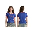 thumbnail image 3 of Michellecmm  Women T-shirt, Short Sleeve Letters Print Contrast Color Summer Tops, 3 of 9