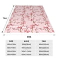 thumbnail image 3 of Honeii Orchids Flowers Print Fleece Blanket - Throw Blanket for Bed, Sofa, Couch, Camping, and Travel , Microplush Ultra Soft Warm Blanket-60"x50", 3 of 7