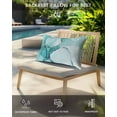 thumbnail image 2 of Turquoise Marble Outdoor Head Resting Pillows with Insert Abstract Modern 1 Pack Waterproof Lumbar Pillows with Adjustable Elastic Strap for Patio Recliner Chaise Beach Chair, 12"x20", 2 of 4