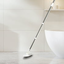 Brooms and Dustpan Set, Indoor Standing Magnetic Storage, with Scraping Teeth Scraper, 45" Extendable Handle 180° Rotatable, for Home Cleaning