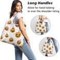 thumbnail image 2 of 5 Pack Foldable Shopping Bag,Classic Halloween Pumpkins Pattern Reusable Grocery Bags with Pockets,Large Reusable Tote Bags with Handles Waterproof & Lightweight, 2 of 6