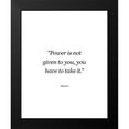 thumbnail image 2 of ArtsyQuotes 12x14 Black Modern Framed Museum Art Print Titled - Beyonce Quote: Power is Not Given, 2 of 5