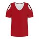 thumbnail image 4 of Blusa de manga larga,Blusa informal con cuello en V para mujer, manga corta estampada, tejido suave de imitación de tela, cómoda para uso diario en casa, sopatenor, 4 of 8