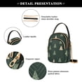 thumbnail image 4 of FORMRS Crossbody Bag for Women Quilted Travel Shoulder Cell Phone Purse with Chain Strap Handbag, Beige Christmas Trees, 4 of 7