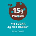 Quest Nutrition Protein Cookies, Low Sugar, 15g Protein, Snickerdoodle