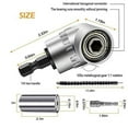 thumbnail image 2 of 21 Pcs Flexible Drill Bit Extension Set Include 1/2 3/8 1/4 inch Universal Socket Adapter&105°, 2 of 8