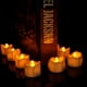thumbnail image 4 of 12 Uds. Temporizador de velas de té con Control remoto, vela sin llama con pilas de larga duración con bombilla ámbar parpadeante, luz de té eléctrica, 4 of 5