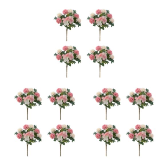 Thinsony 4pcs/set Fleurs Artificielles Ajouter une Touche de Beauté de la Nature à n'Importe Quel Espace Parti Rose 3Set